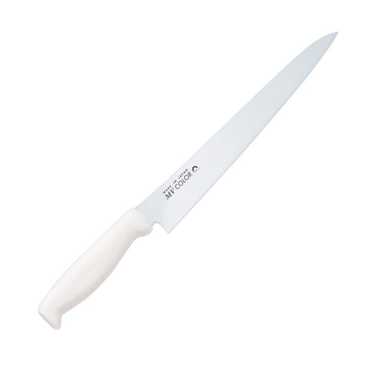 Fuji Cutlery MV Color Sujihiki Slicing Knife White 240mm CR-0304WH