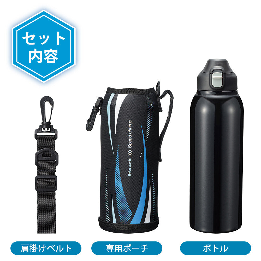 Wahei Freiz Fortec One-Touch Direct Drink Bottle 1.0L RH-1835