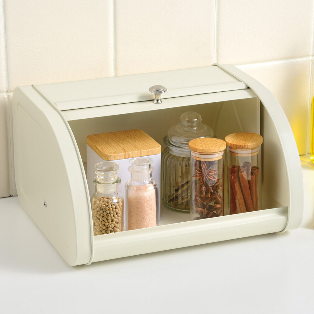 Wahei Freiz Plonger Seasoning & Bread Storage Case Ivory MG-0582