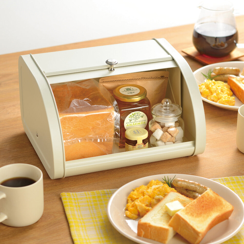 Wahei Freiz Plonger Seasoning & Bread Storage Case Ivory MG-0582
