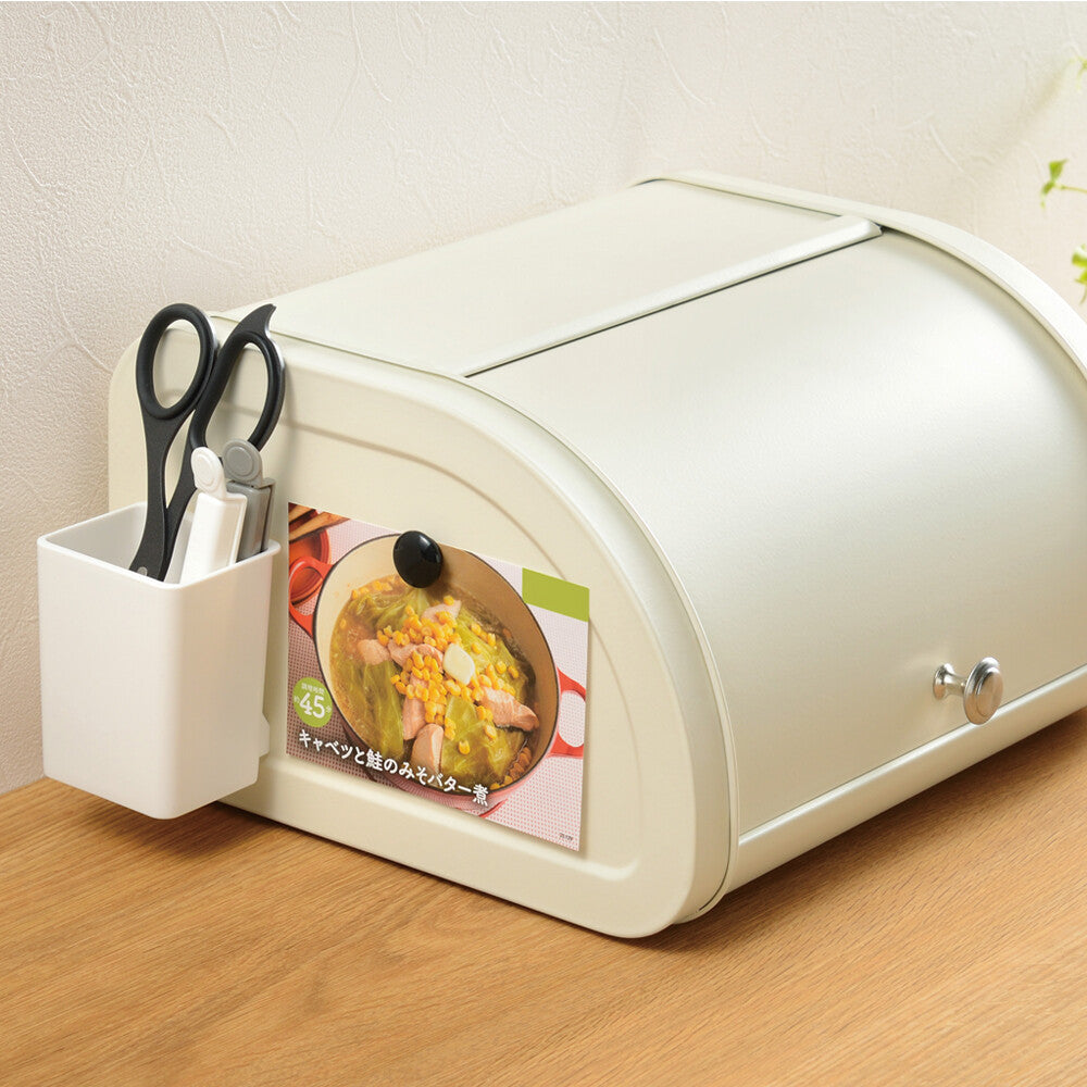 Wahei Freiz Plonger Seasoning & Bread Storage Case Ivory MG-0582
