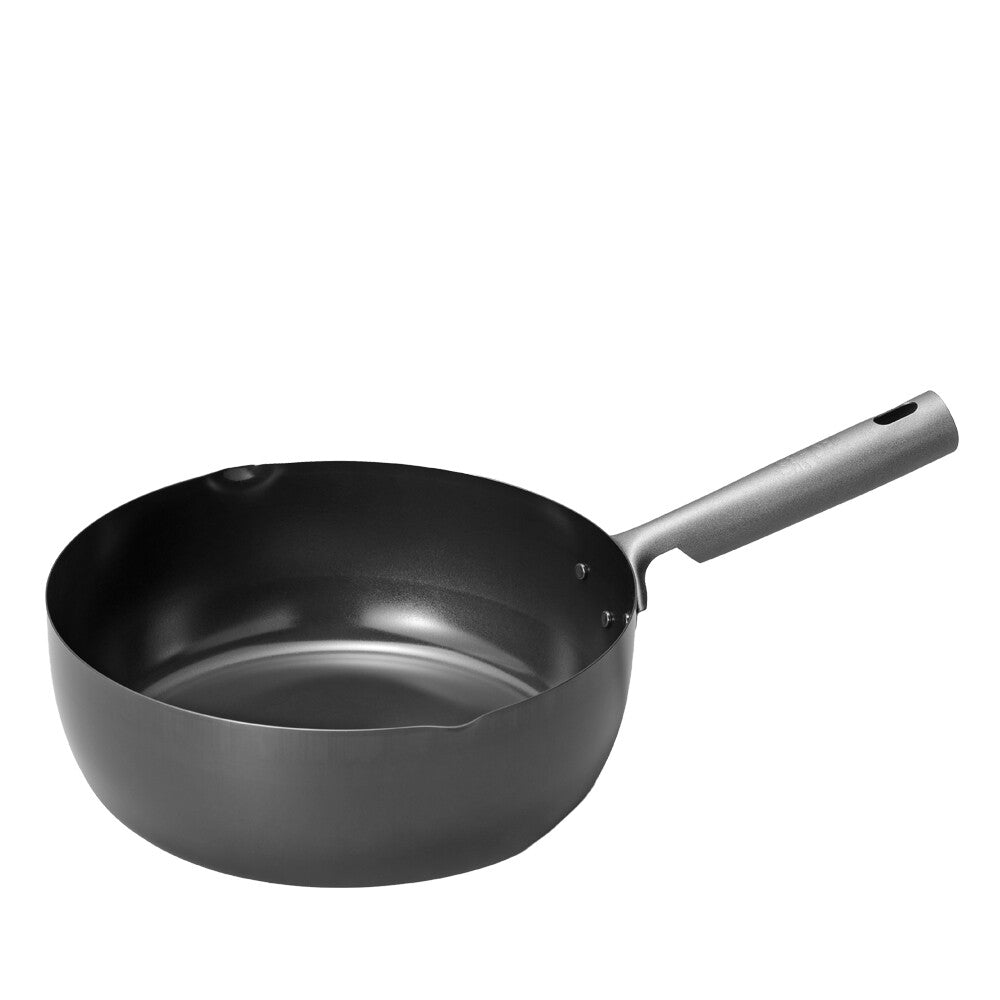 Wahei Freiz Tsubamesan Iron Stir Fry Pan 24cm Induction Compatible EM-113