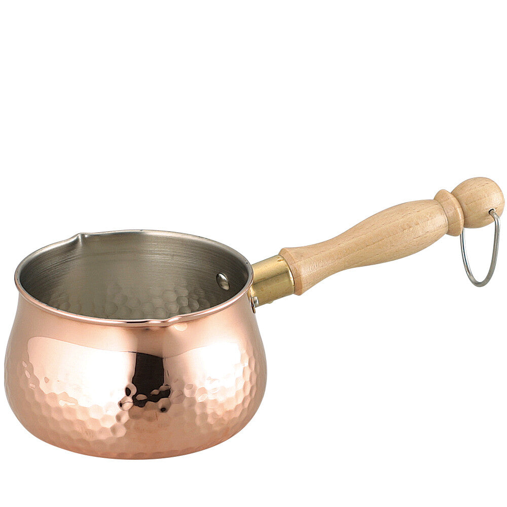Asahi Pure Copper Milk Pan with Lid CNE309