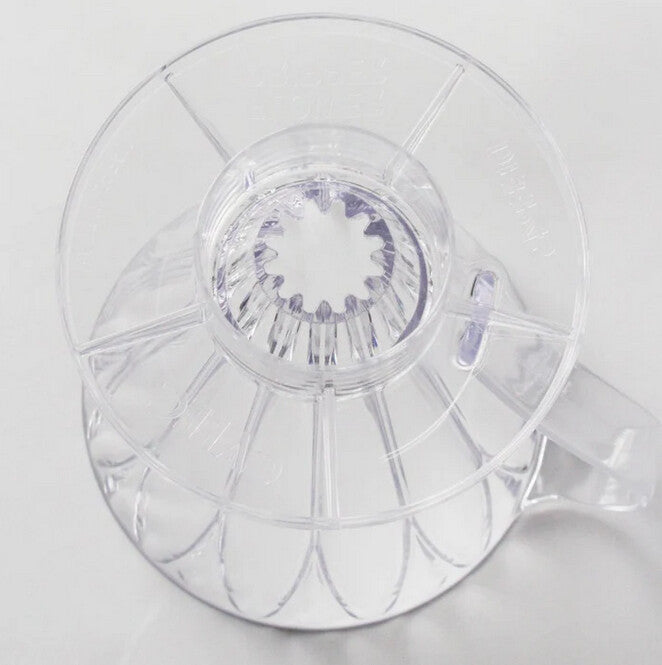 CAFEC Flower Dripper Deep 45 Pour Over Coffee Cone for 3 to 7 Cups FDD-45