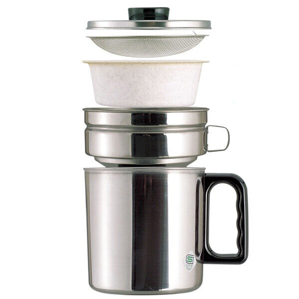 Odajima 18-8 Stainless Steel Oil Pot with Activated Carbon Filter 1.1L