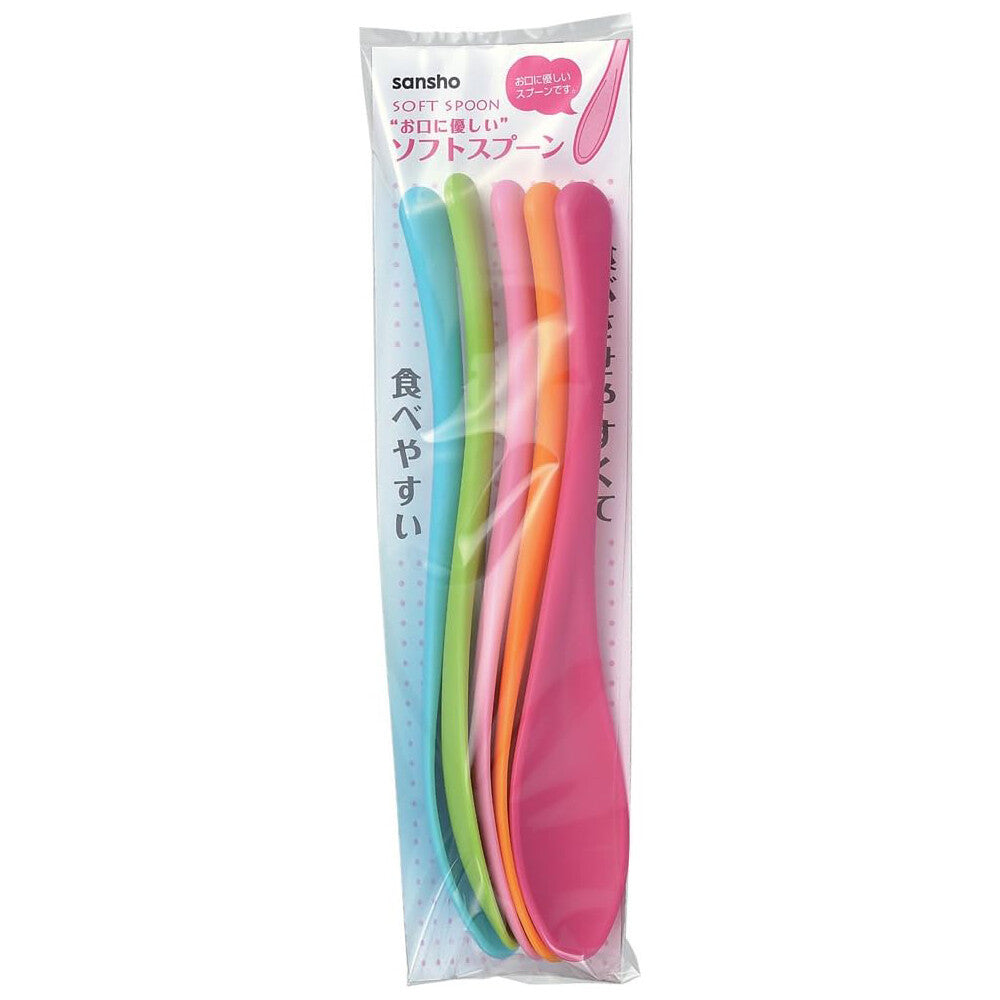 Sansho Soft Spoon Set of 5 Gentle on the Mouth