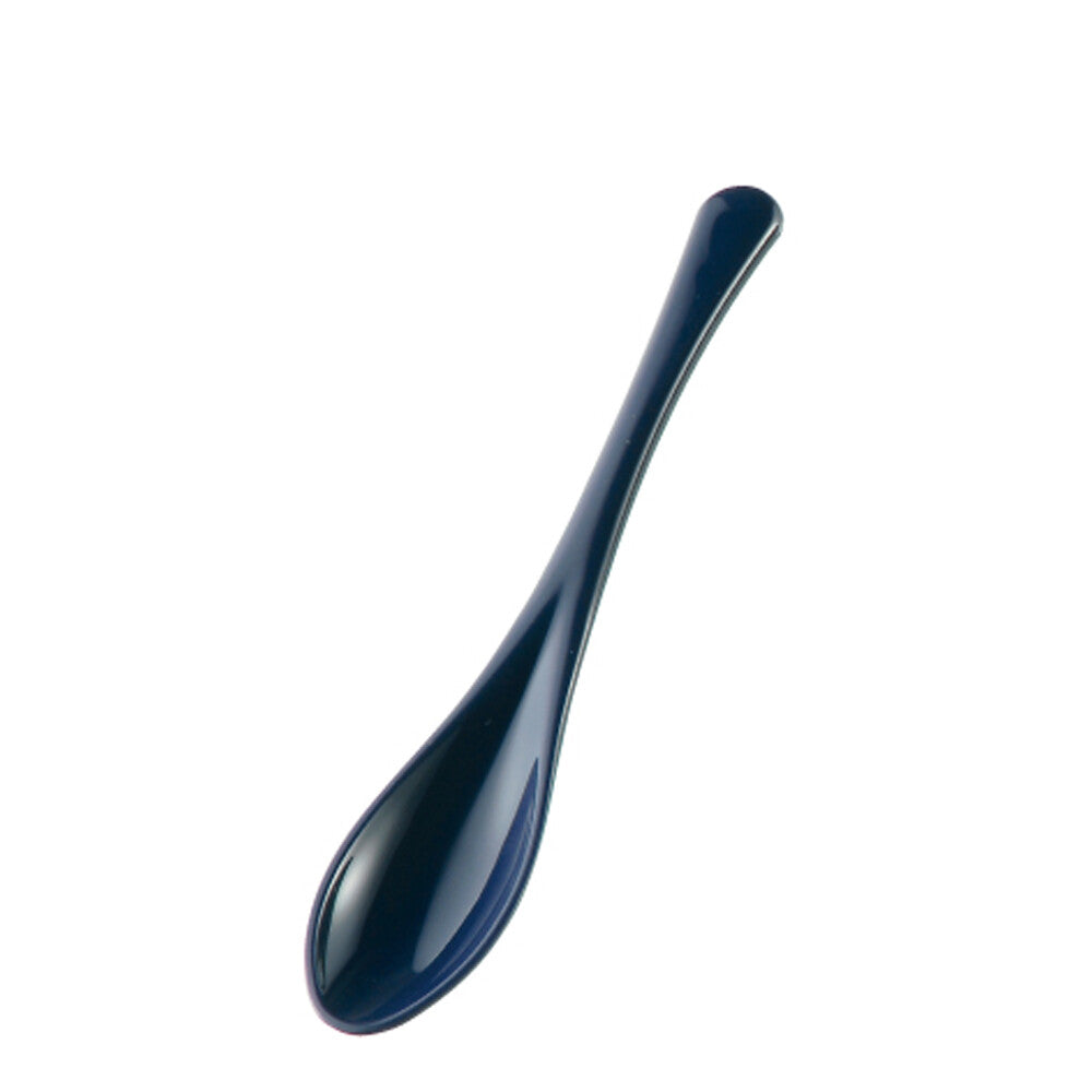 Sansho Soft Plastic Spoon Gentle on Mouth Navy Blue