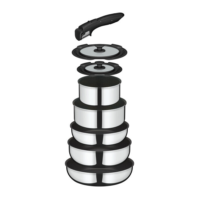Thermos Removable Handle Frying Pan 8-Piece Set Stainless KSF-8A