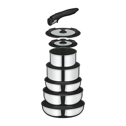 Thermos Removable Handle Frying Pan 8-Piece Set Stainless KSF-8A