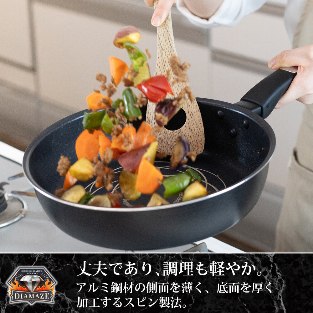 Wahei Freiz Diamaze IH Diamond-Coated Frying Pan 28cm RB-3679