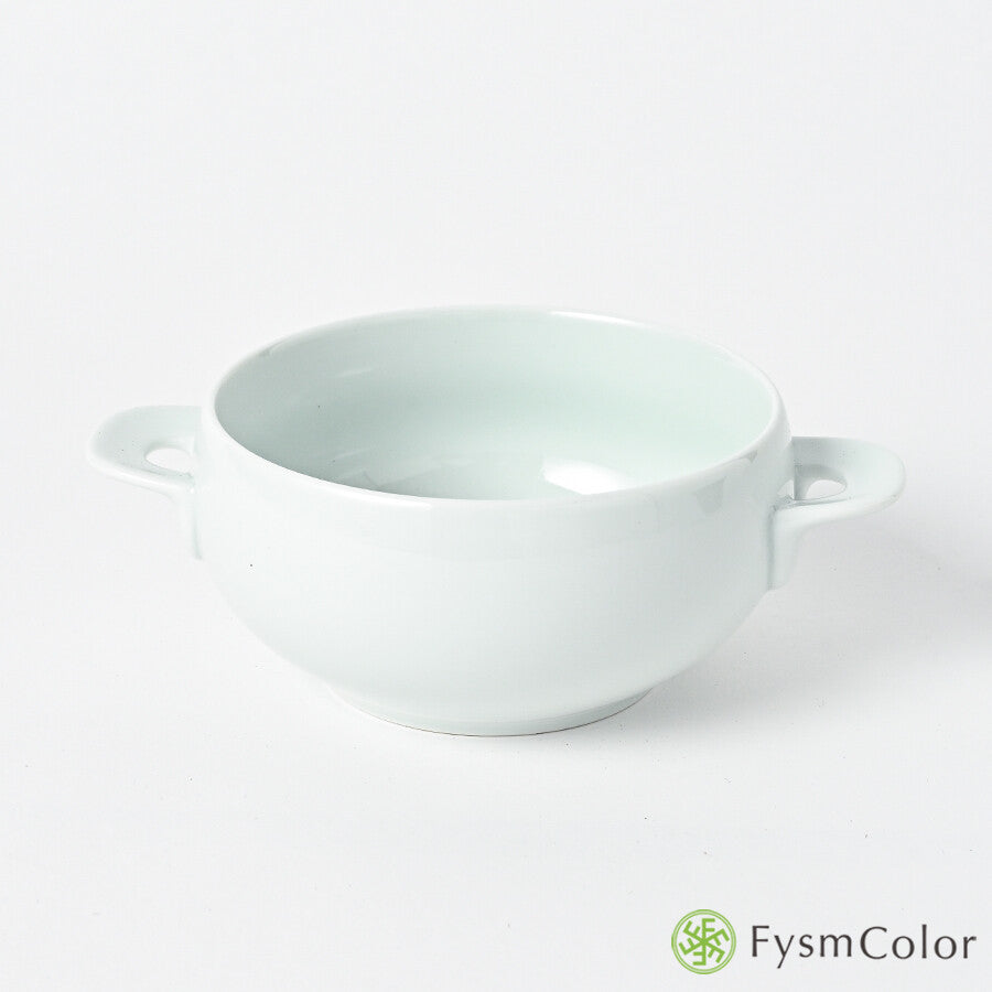 Hakusan Porcelain Hasami-Yaki T-Type Soup Bowl White 300ml
