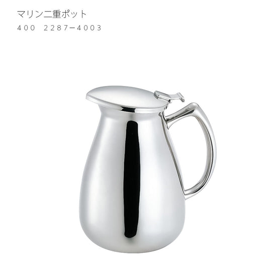 Wadasuke Marine Double Wall Insulated Pot Stainless Steel 400ml 2287-4003
