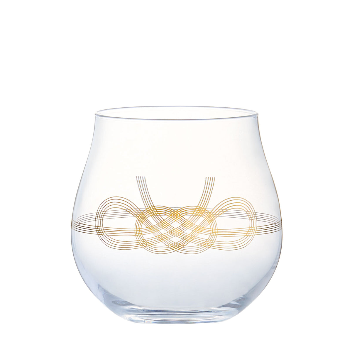 Toyo-Sasaki Glass Wamon Sake Cup, Mizuhiki Pattern