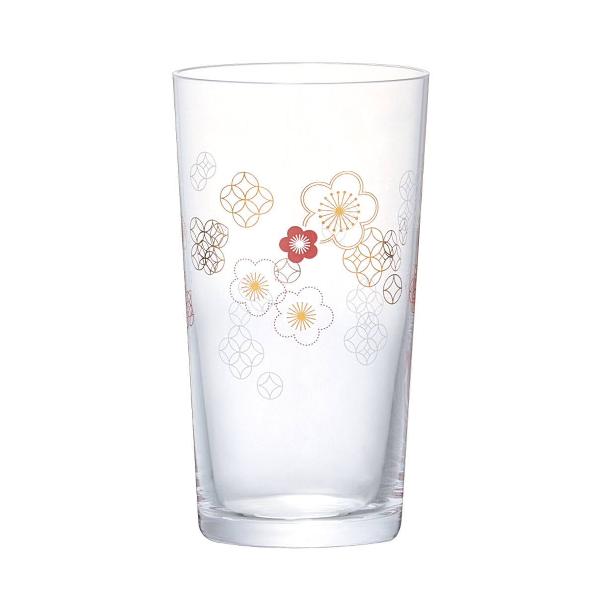 Toyo-Sasaki Glass Wamon Sake Cup, Ume Pattern