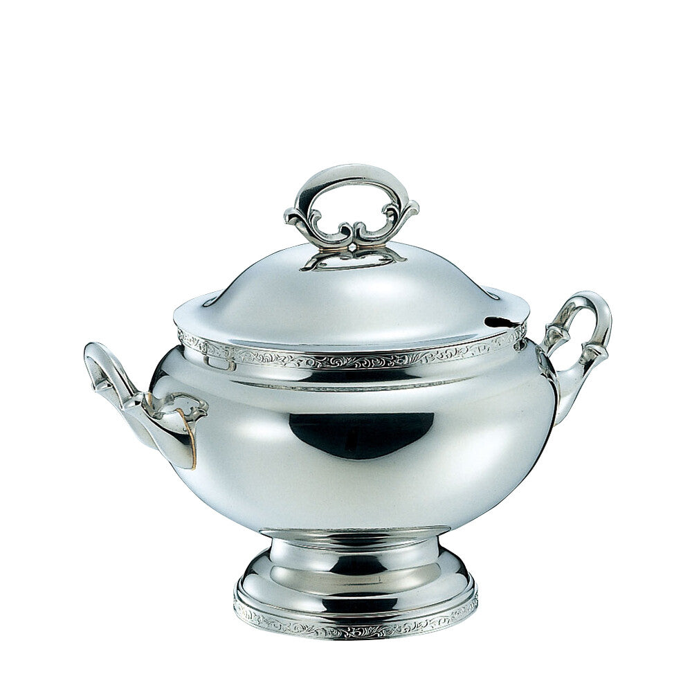 Wadasuke Monterey Stainless Steel Round Soup Tureen Large 2401-3400