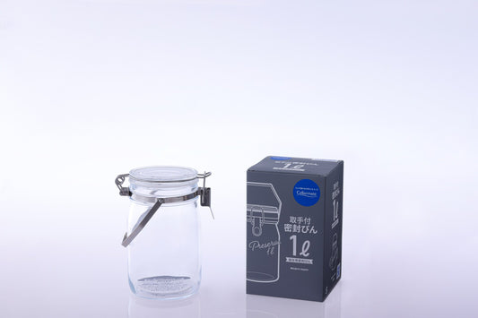 Cellarmate Airtight Glass Preserving Jar with Handle 1L