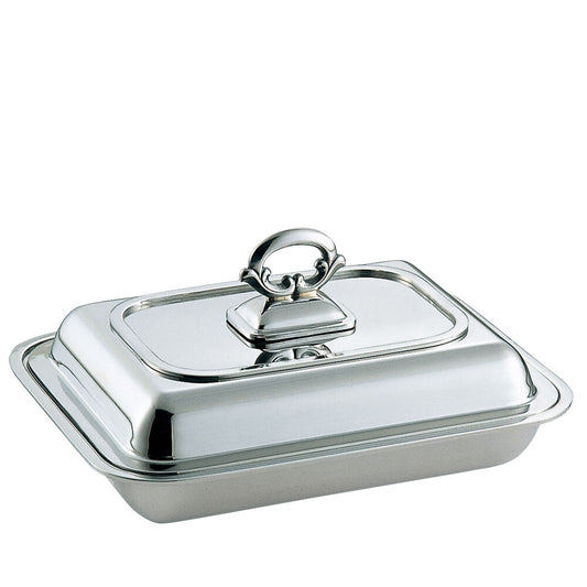 Wadasuke Stainless Flat Rim Square Entree Dish 11.5 Inch 2404-1110