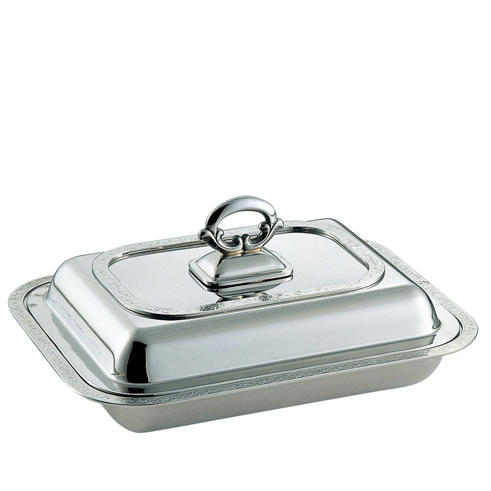 Wadasuke Stainless Monterey Square Entree Dish 14 Inch 2404-3140