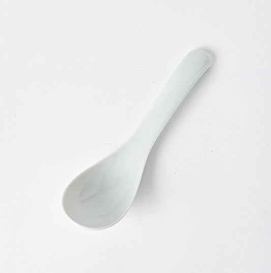 Hakusan Porcelain Hasami-Yaki Ramen Spoon Moist White