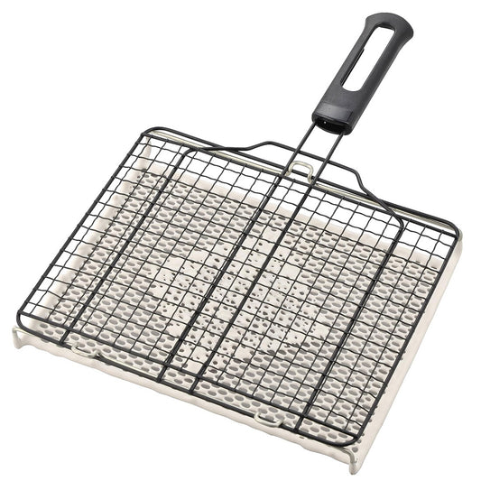 Wahei Freiz Yakizutsumi Ceramic Coated Fish Grill Basket YR-3961