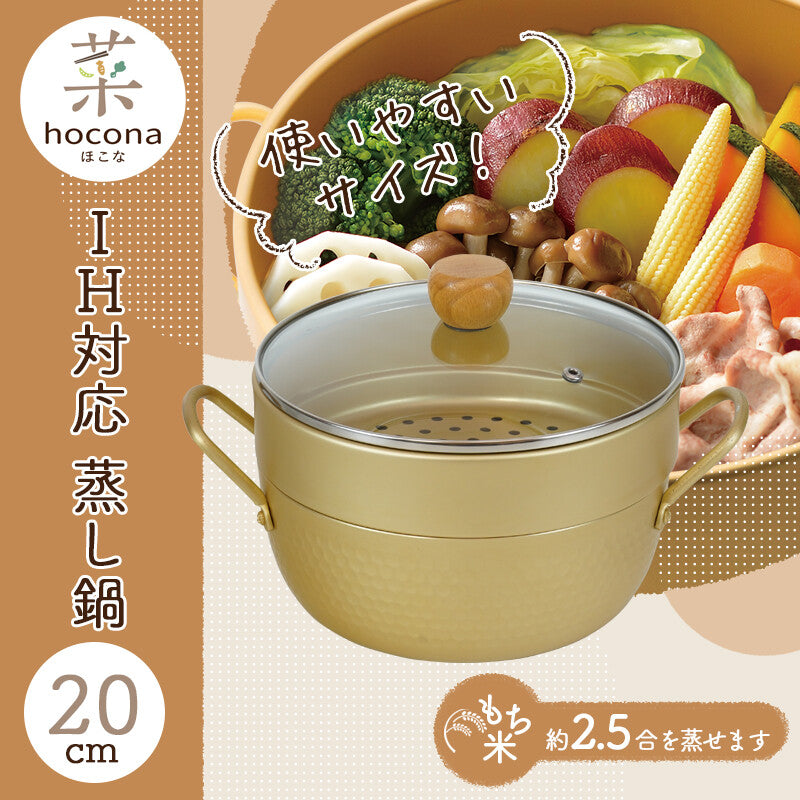 Wahei Freiz Hokona IH Steamer Pot 20cm RB-4071