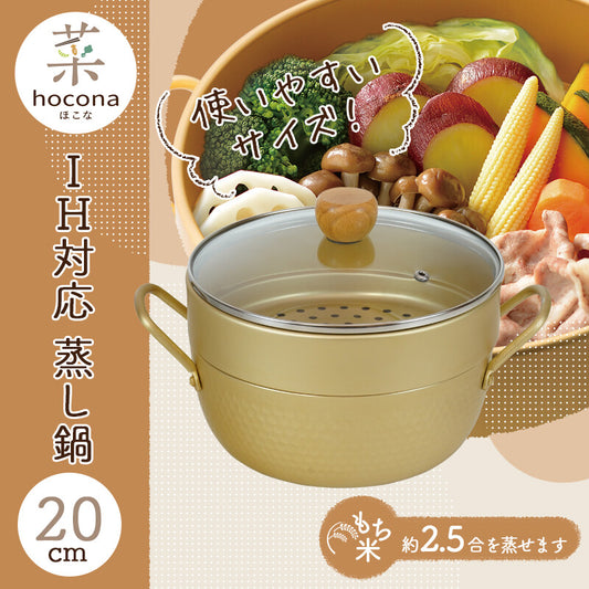 Wahei Freiz Hokona IH Steamer Pot 20cm RB-4071