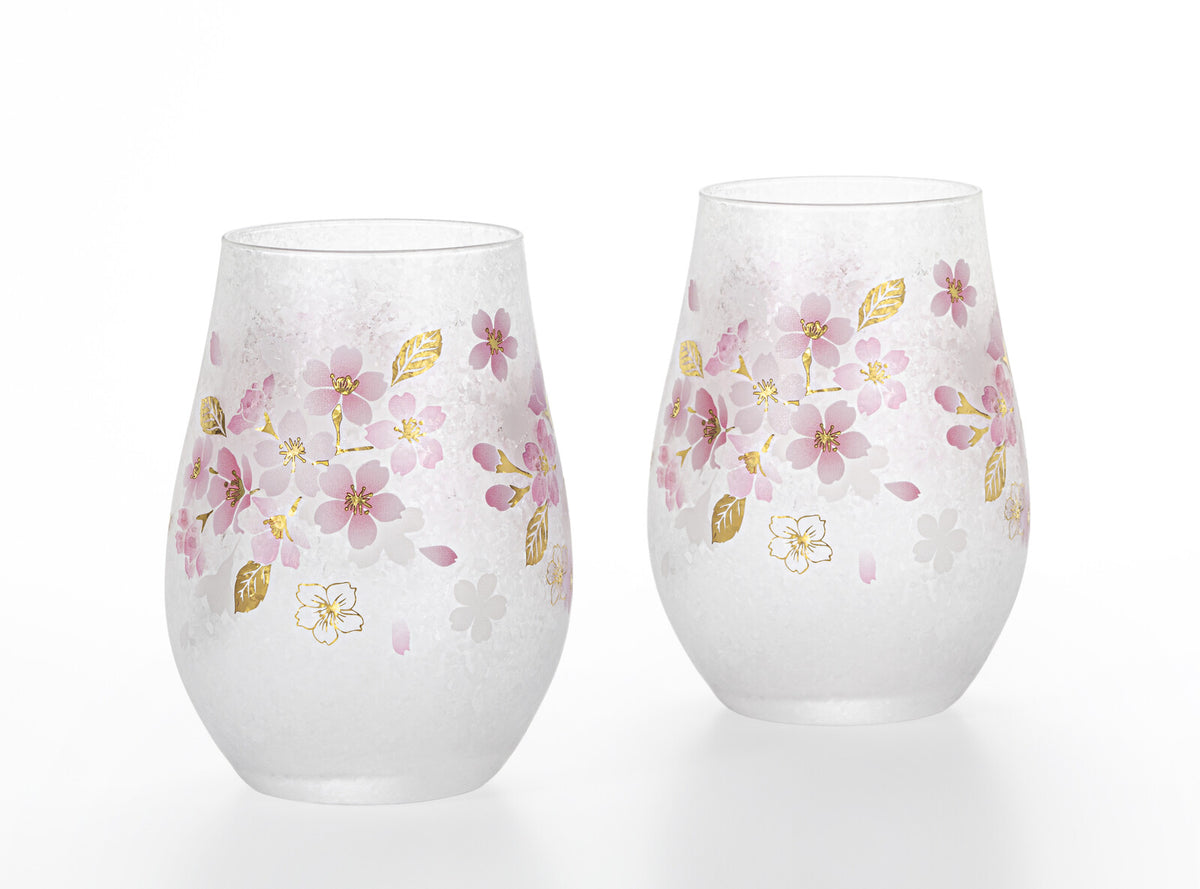 Aderia Hana no Iro Tumbler Pair Set Cherry Blossom S-6363