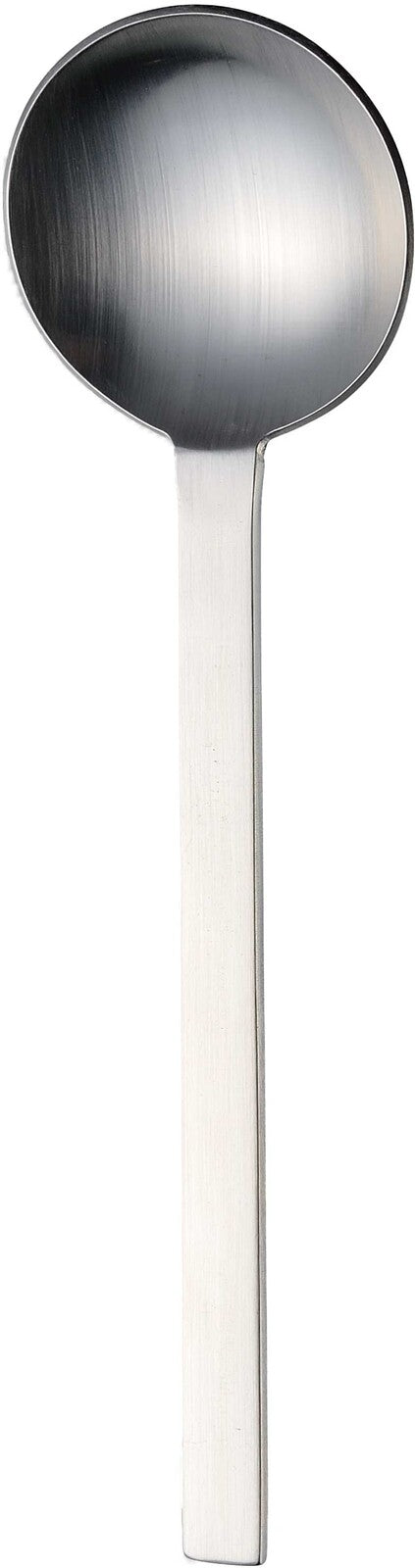 Sansho Natural Bouillon Soup Spoon 18-10 Stainless Steel Matte