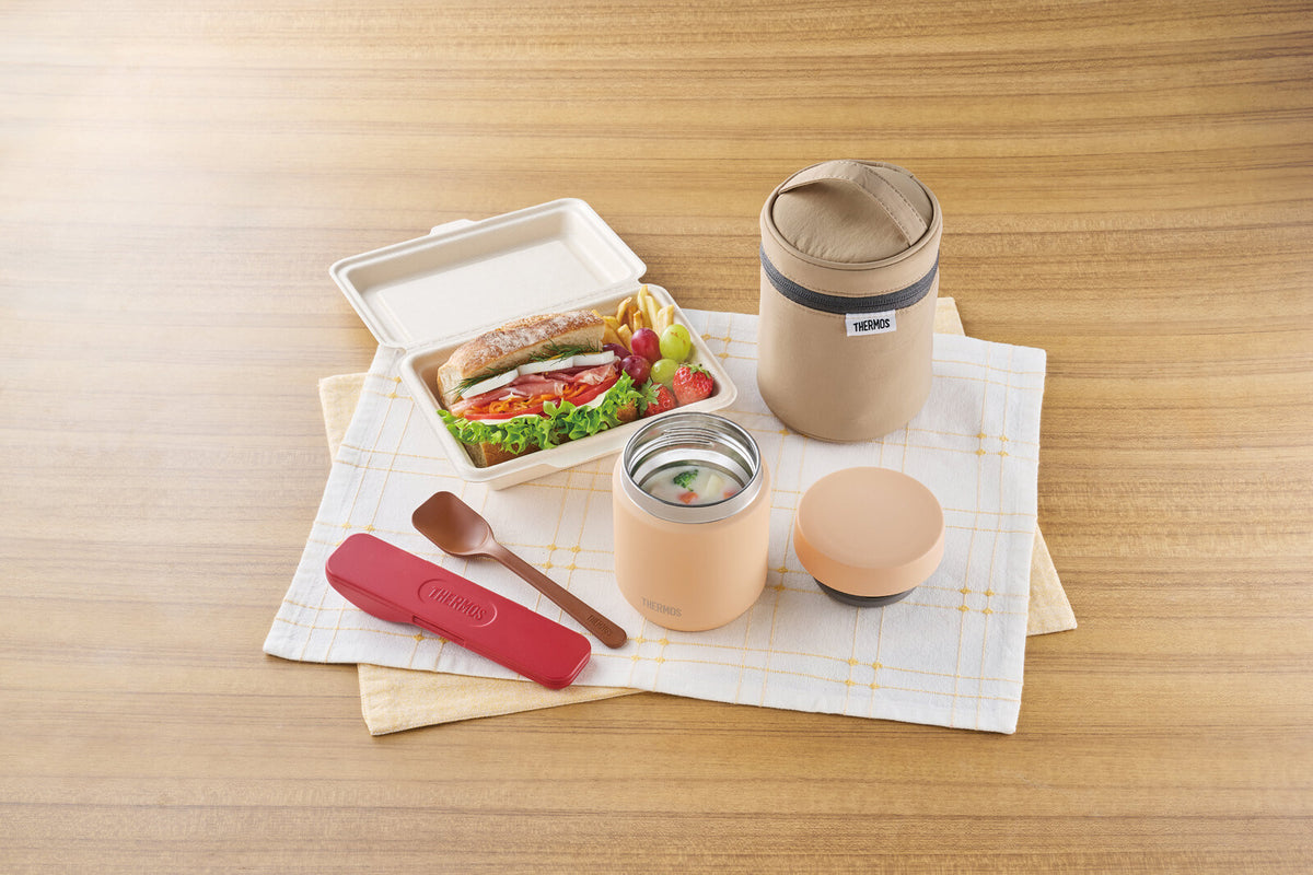 Thermos Vacuum Insulated Soup Jar Apricot JED-301