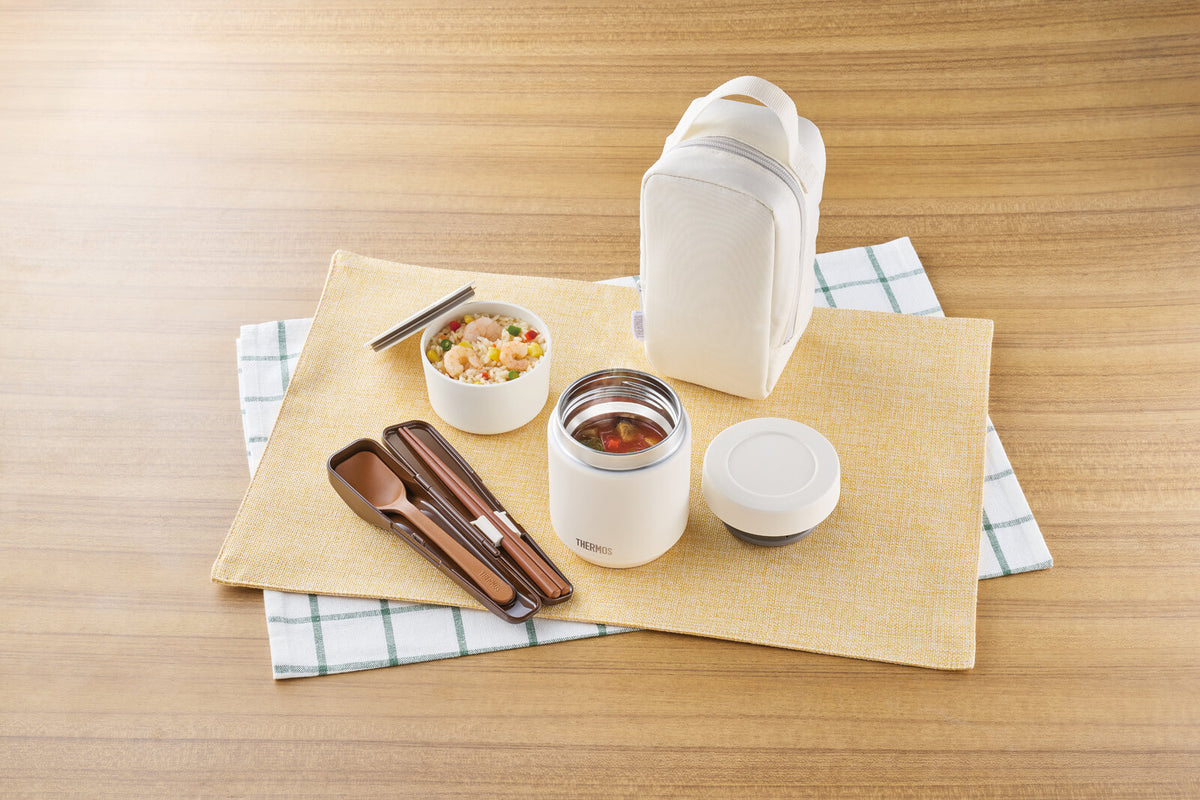 Thermos Vacuum Insulated Soup Lunch Set Ivory JEE-551