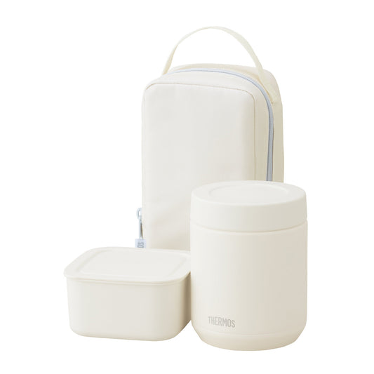Thermos Vacuum Insulated Soup Lunch Set Ivory JEE-801