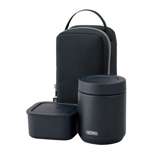 Thermos Vacuum Insulated Soup Lunch Set Black JEE-801