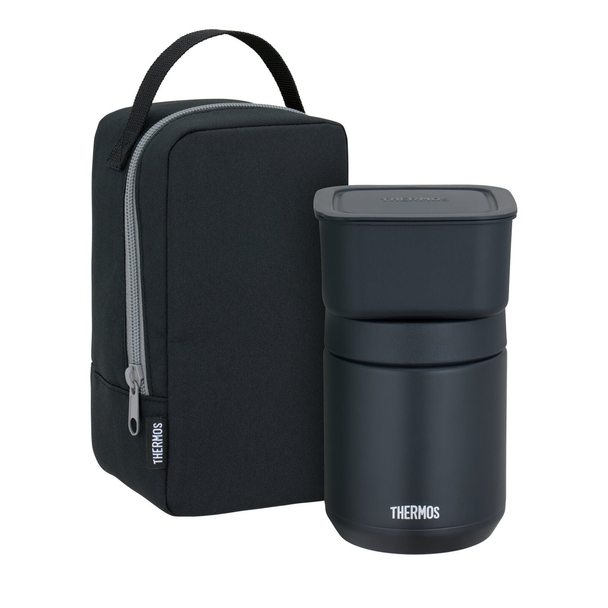 Thermos Vacuum Insulated Soup Lunch Set Black JEE-801