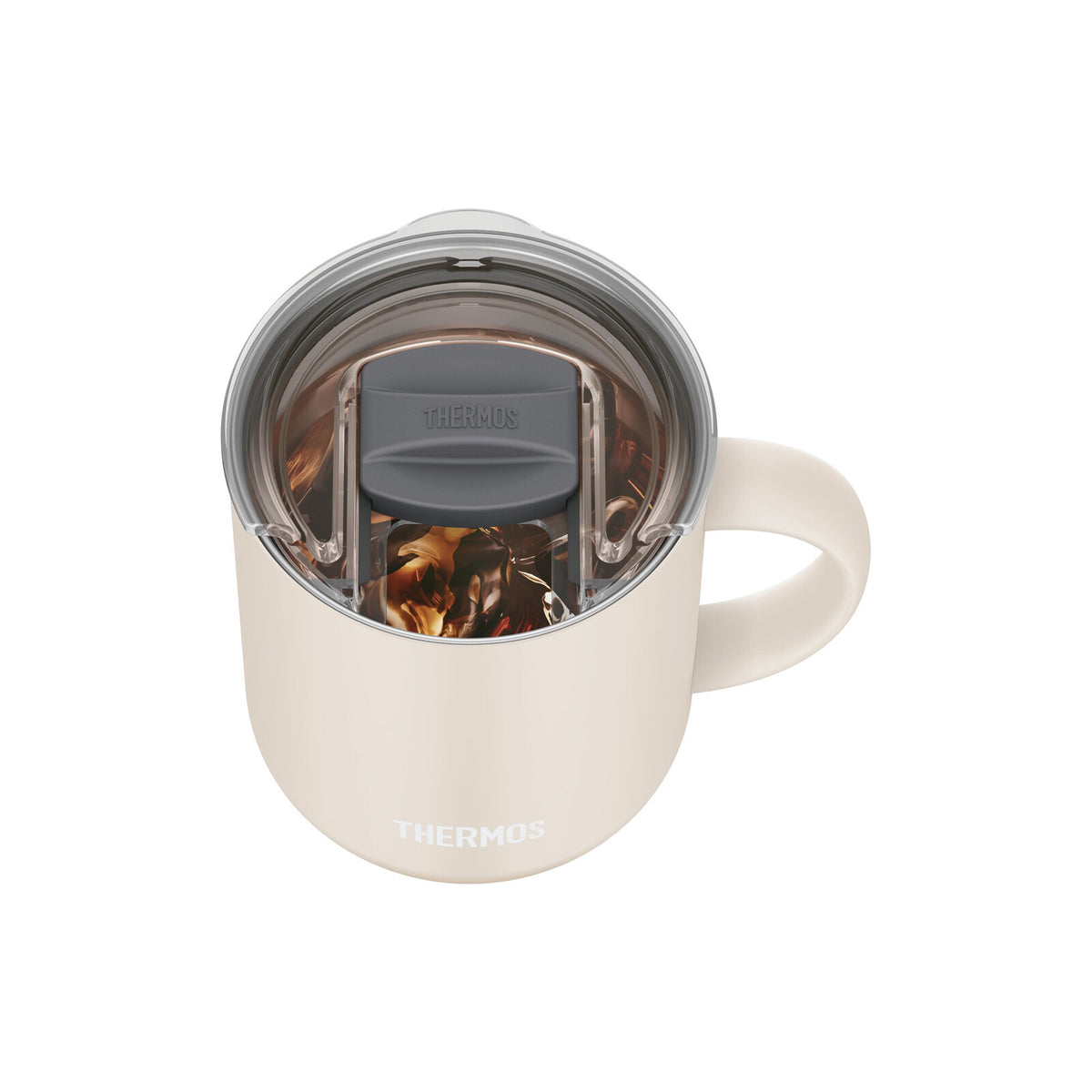 Thermos Slide Lid for Mug Cup Small Clear AHC-001LD