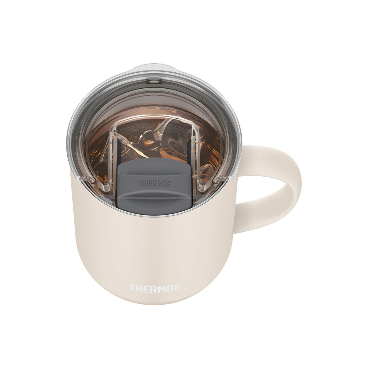 Thermos Slide Lid for Mug Cup Medium Clear AHC-001LD