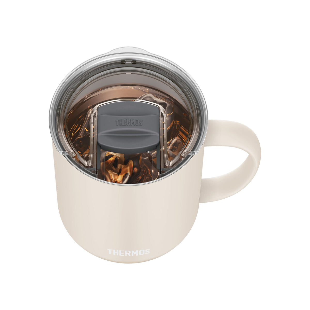 Thermos Slide Lid for Mug Cup Large Clear AHC-001LD