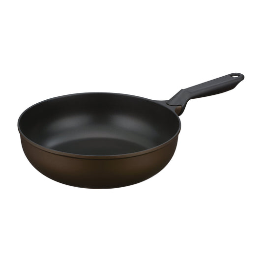 Thermos Durable Premium Stir-Fry Pan Brown Gold 26cm KFP-026D