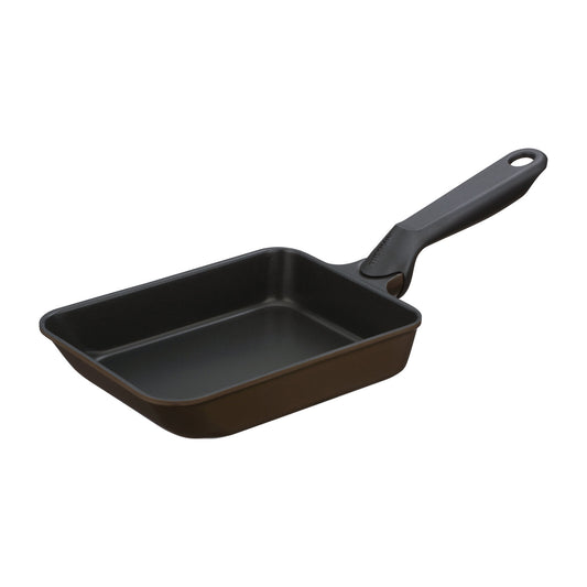 Thermos Durable Premium Tamagoyaki Pan 13cm Brown Gold KFP-013E