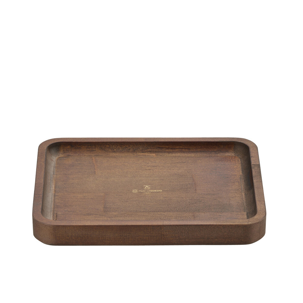 Tanabe Kanagu Nitrided Iron Grill Plate with Wooden Base 5717