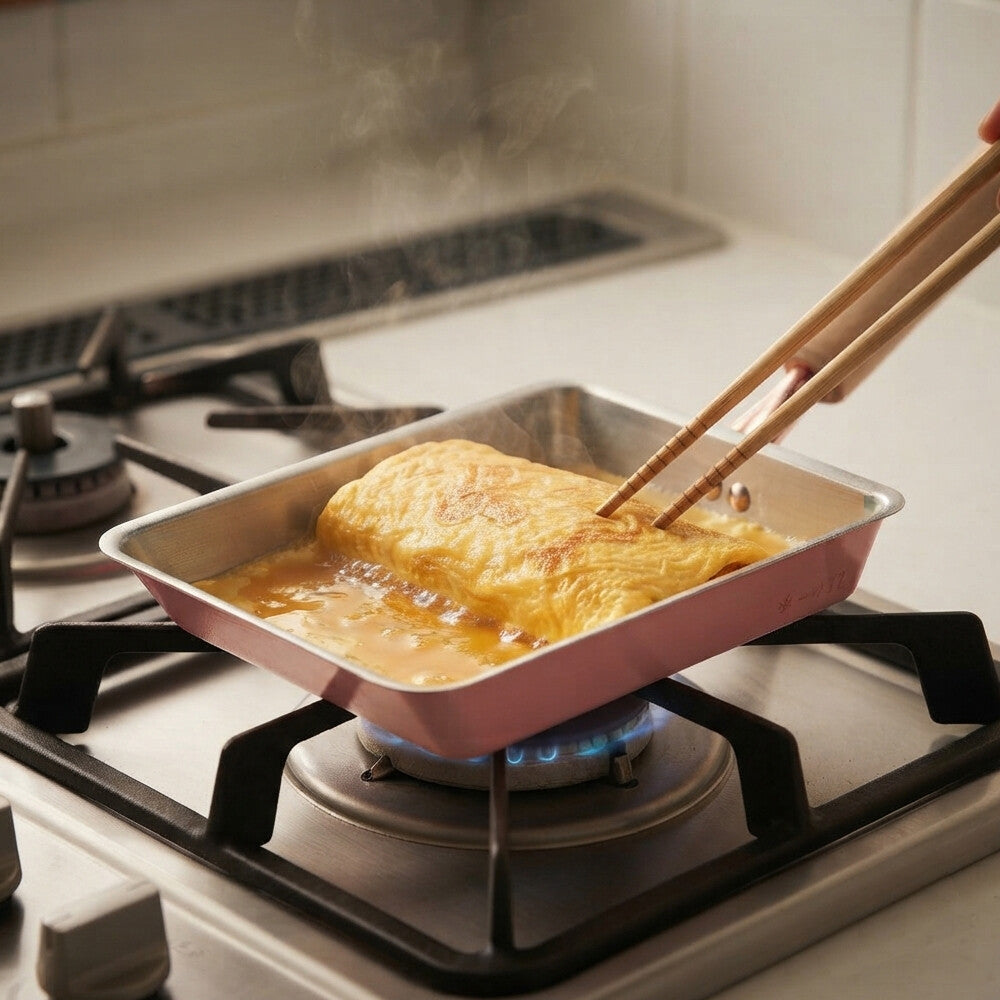 Tanabe Kanagu Copper Tamagoyaki Pan Japanese Omelette 12cm 4956