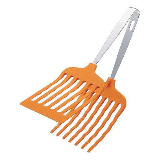 Tanabe Kanagu Multi Grill Tongs Large Orange 1641