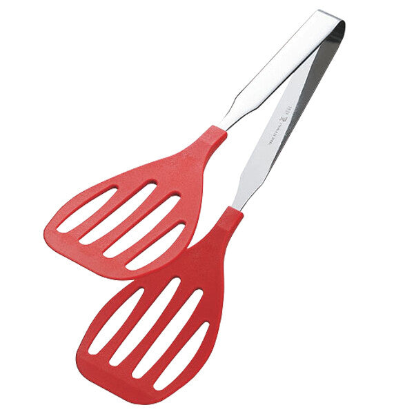 Tanabe Kanagu Heat Resistant Grill Tongs Large Red