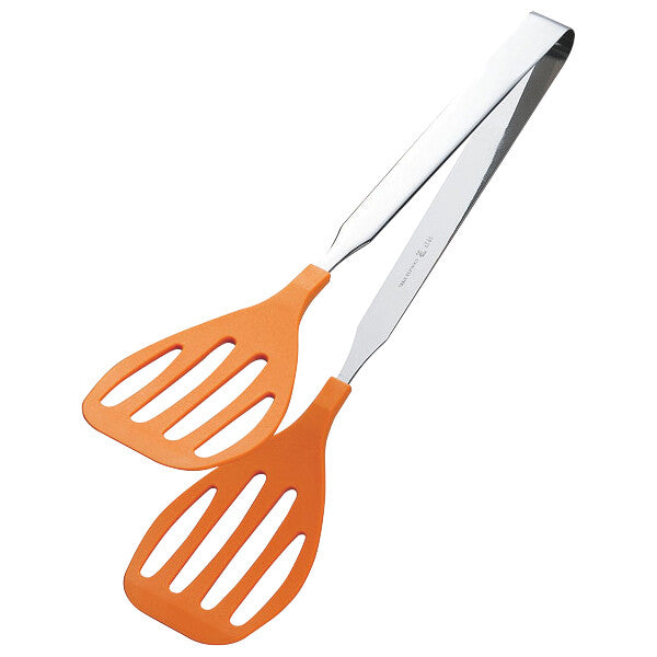 Tanabe Kanagu Heat Resistant Grill Tongs Large Orange