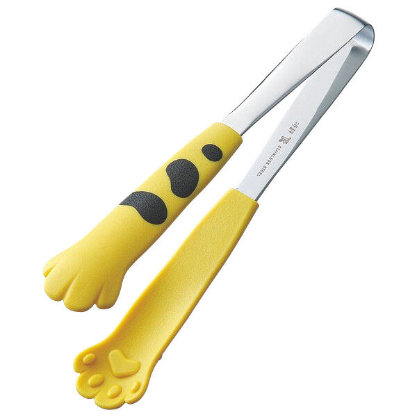 Tanabe Kanagu Catch Da Nyan Cat Serving Tongs 18cm Yellow Tama 1146
