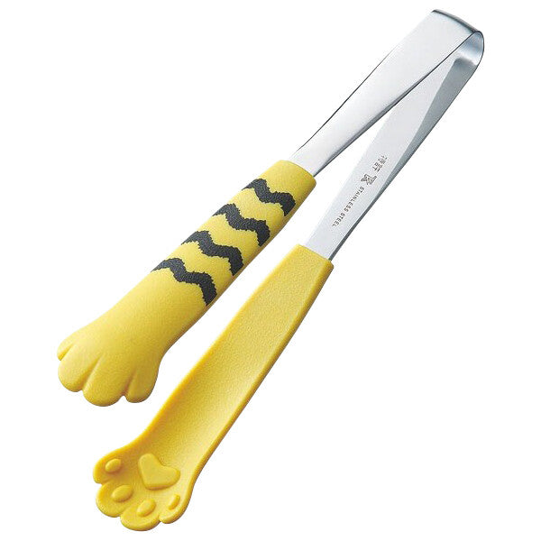 Tanabe Kanagu Catch Da Nyan Cat Serving Tongs 18cm Yellow Stripe 1191