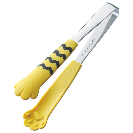 Tanabe Kanagu Catch Da Nyan Cat Serving Tongs 18cm Yellow Stripe 1191