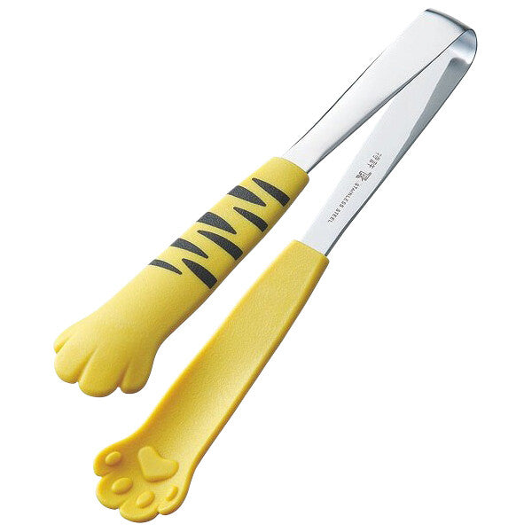 Tanabe Kanagu Catch Da Nyan Cat Serving Tongs 18cm Yellow Tora 1245