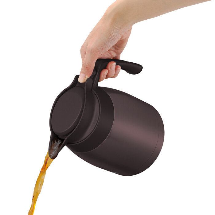 Thermos Vacuum Insulated Pot 1000ml Brown TTG-1000