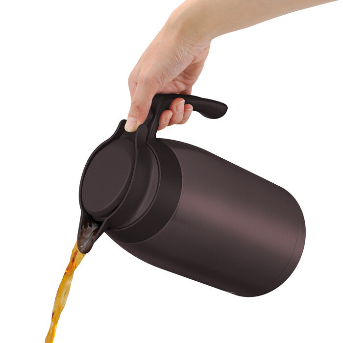 Thermos Vacuum Insulated Pot 2000ml Brown TTG-2000