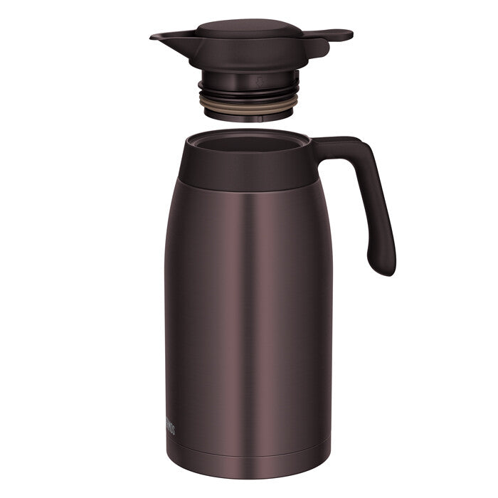 Thermos Vacuum Insulated Pot 2000ml Brown TTG-2000